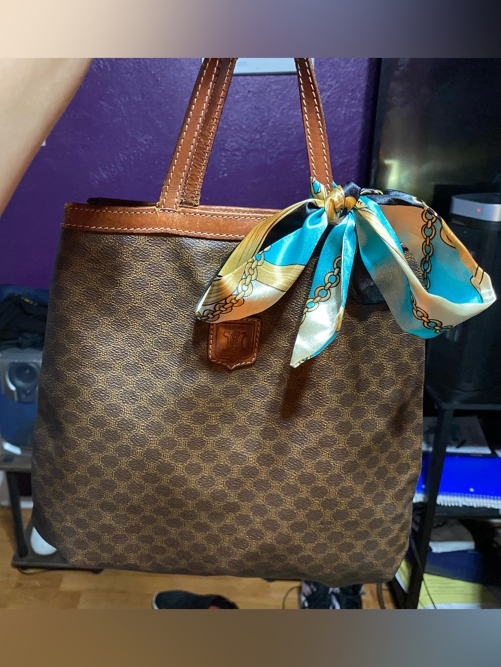 🤎 Vintage Celine Macadam Tote 🤎